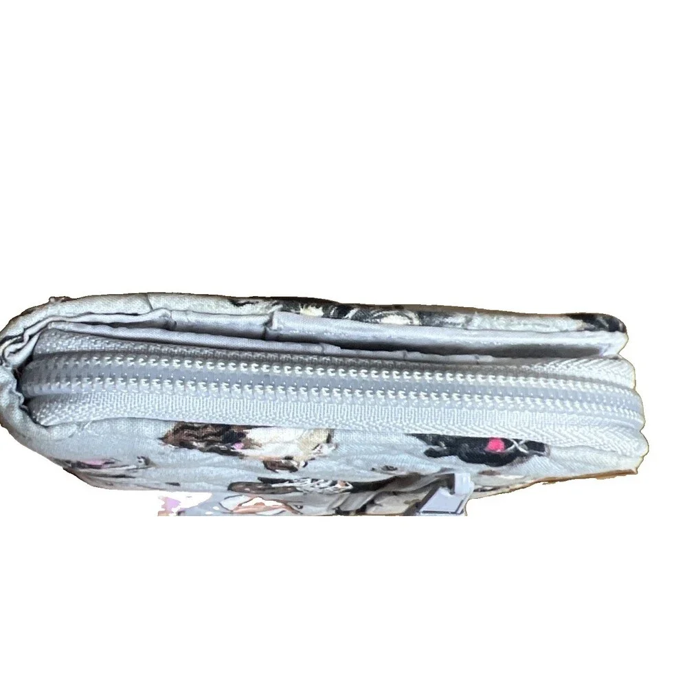 VERA BRADLEY (2022) Retired Dog Show Pattern Turn-lock Wallet Classic Design